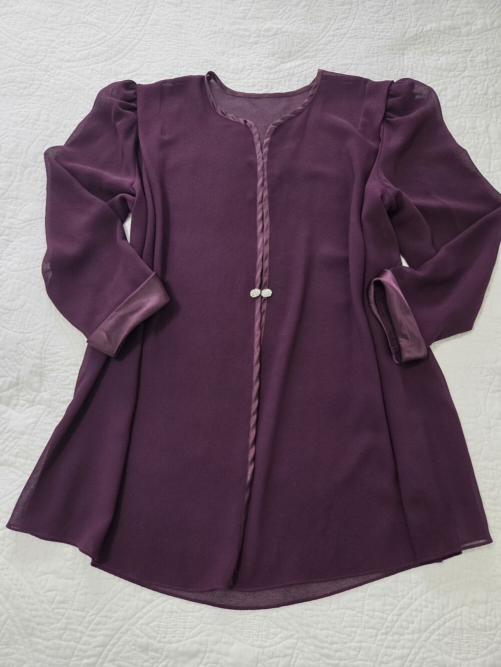 Sheer Plum Jacket. - Picture 6 of 6